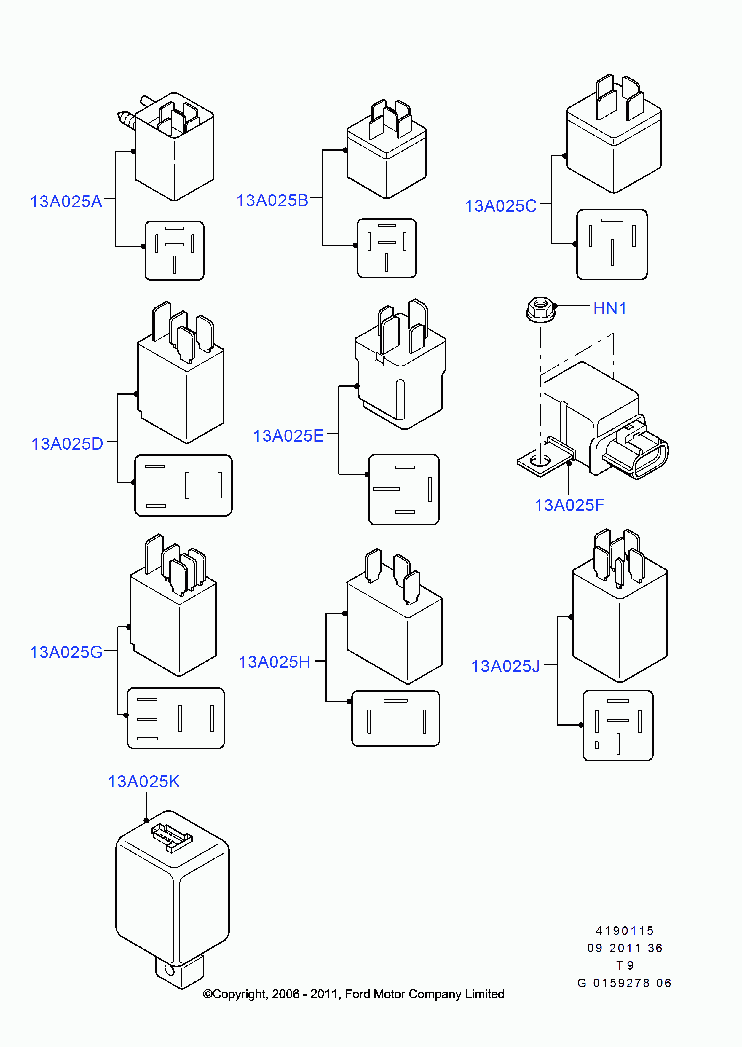 FORD 4162892 - Прерыватель указателей поворота unicars.by