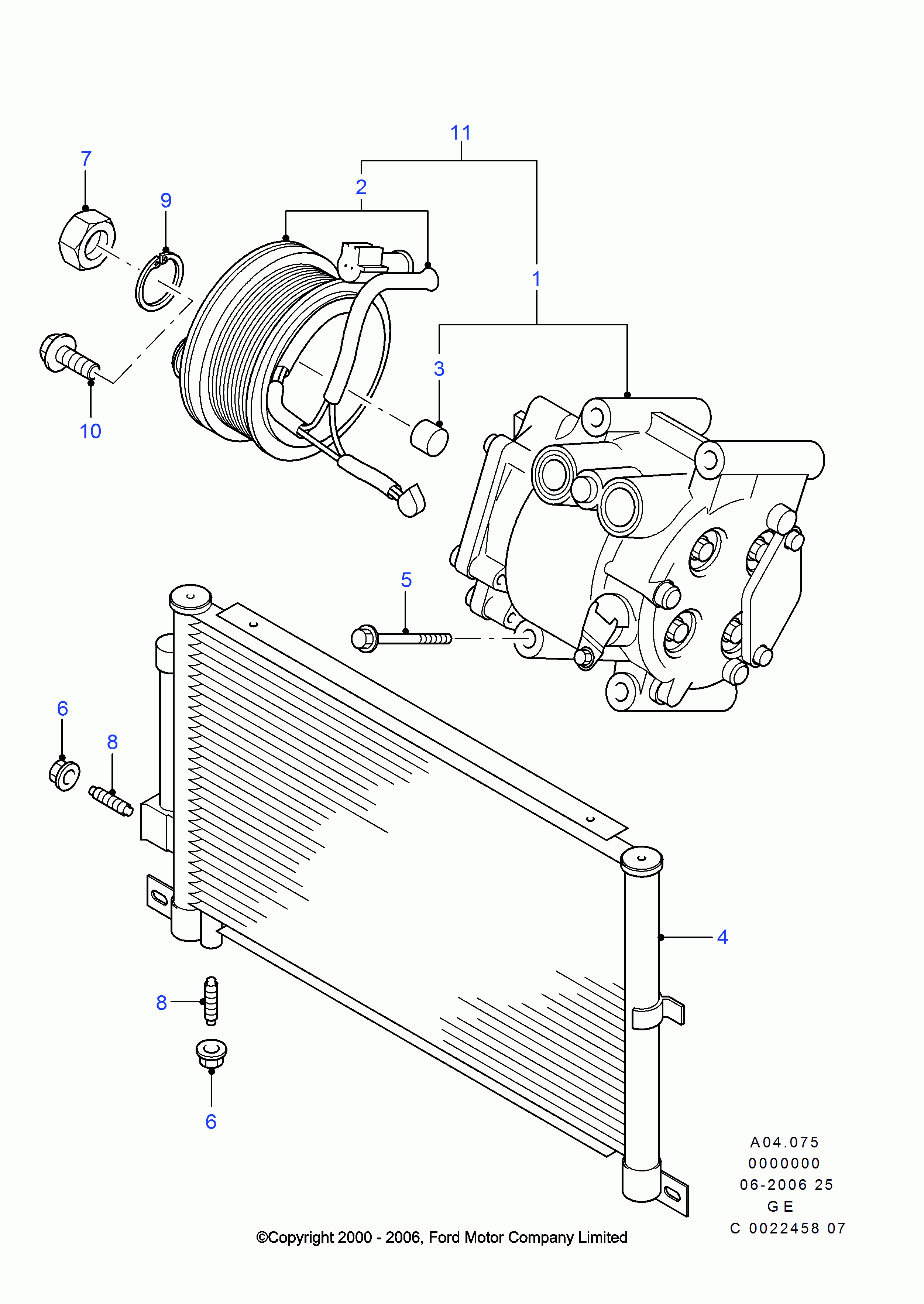 FORD USA 1575685 - Компрессор кондиционера unicars.by