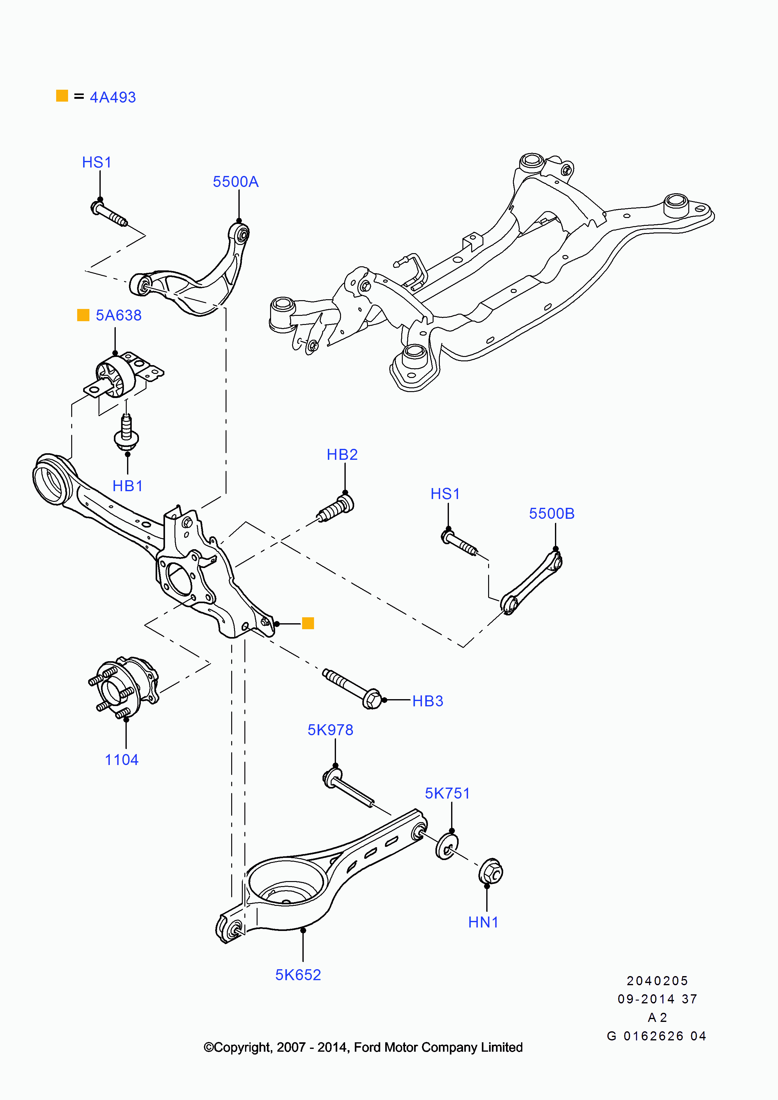 FORD 1377452 - Зажимный болт, несущий / направляющий шарнир unicars.by