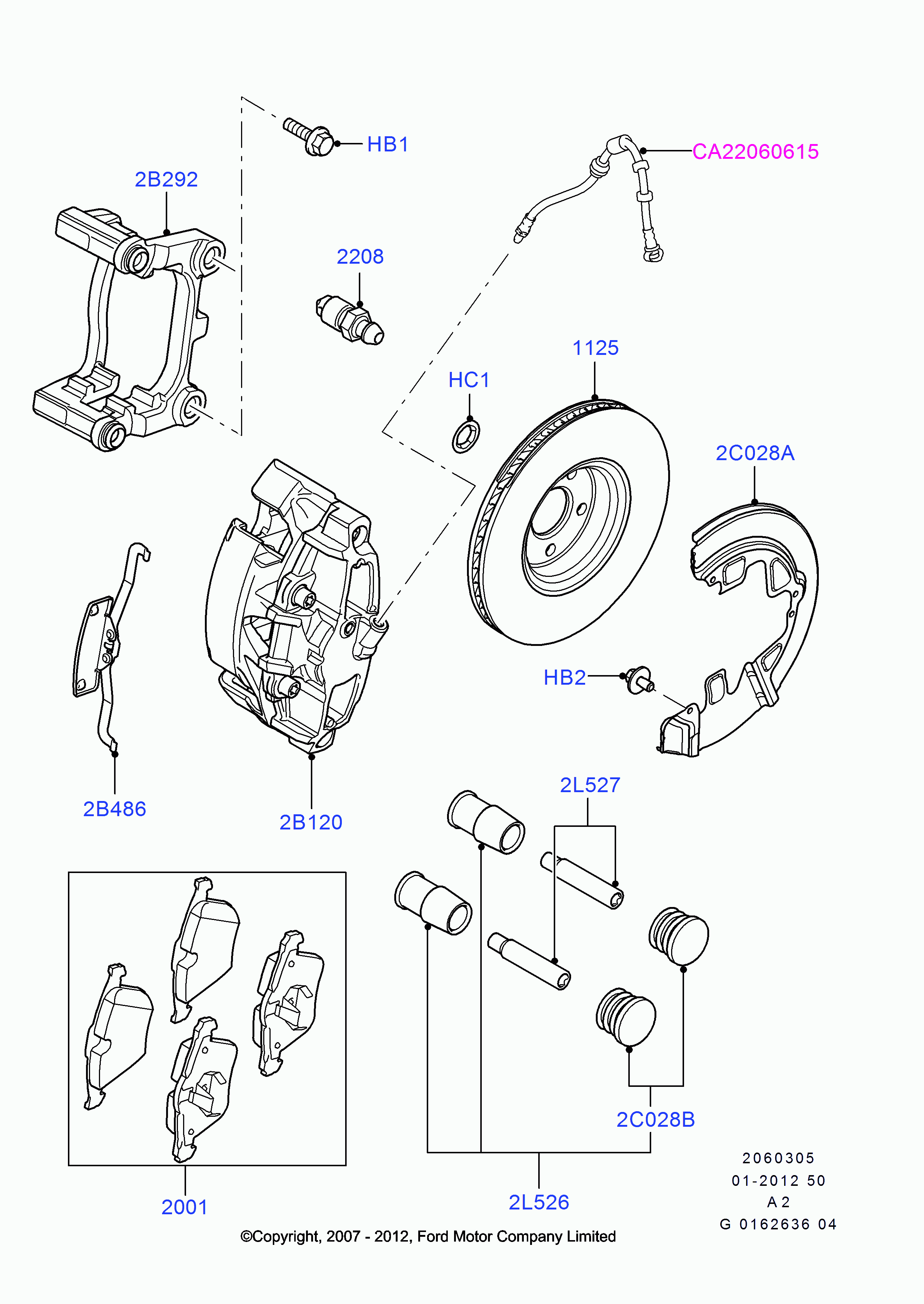 FORD 1583139 - Тормозной суппорт unicars.by