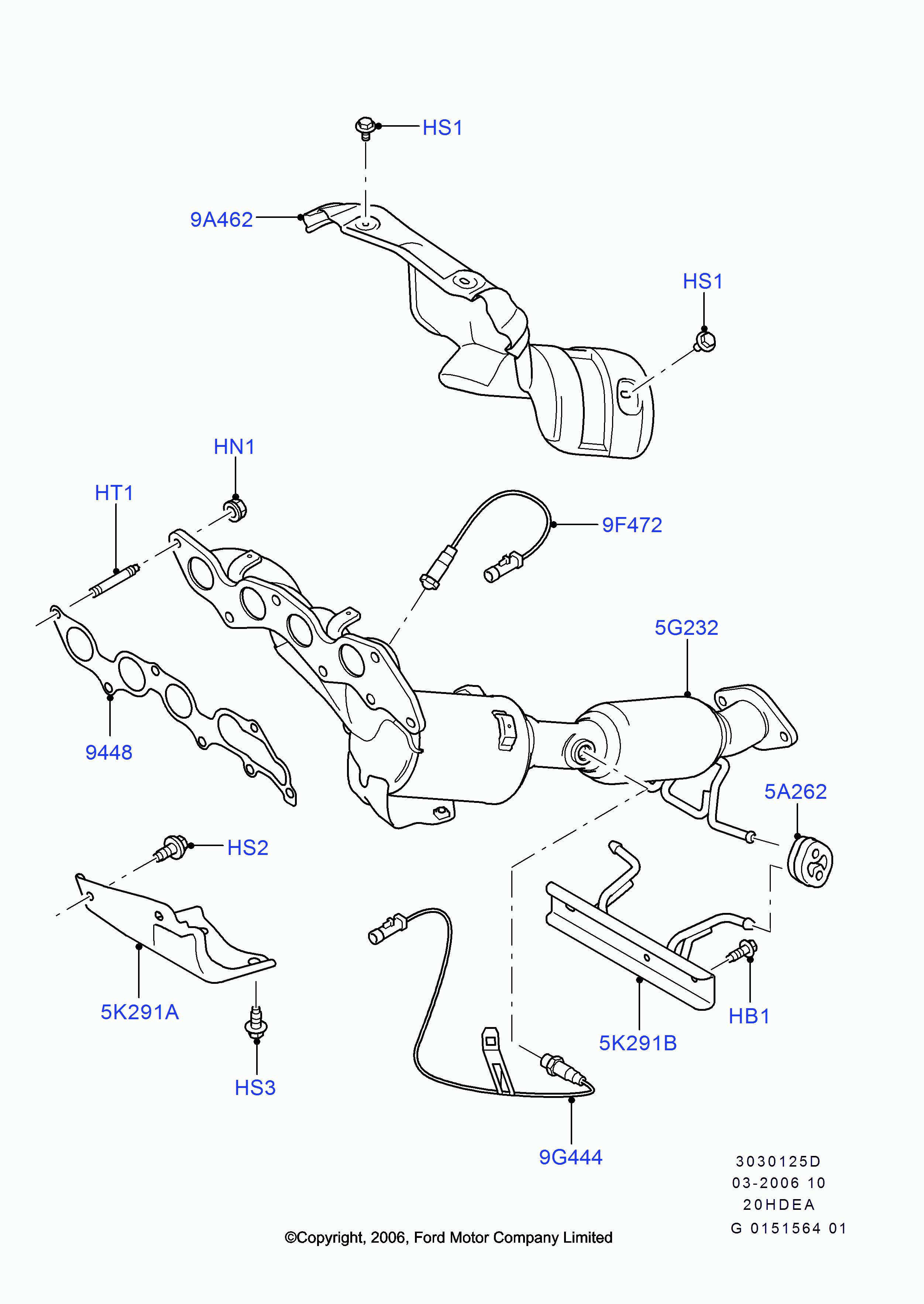 FORD 1376445 - Лямбда-зонд, датчик кислорода unicars.by