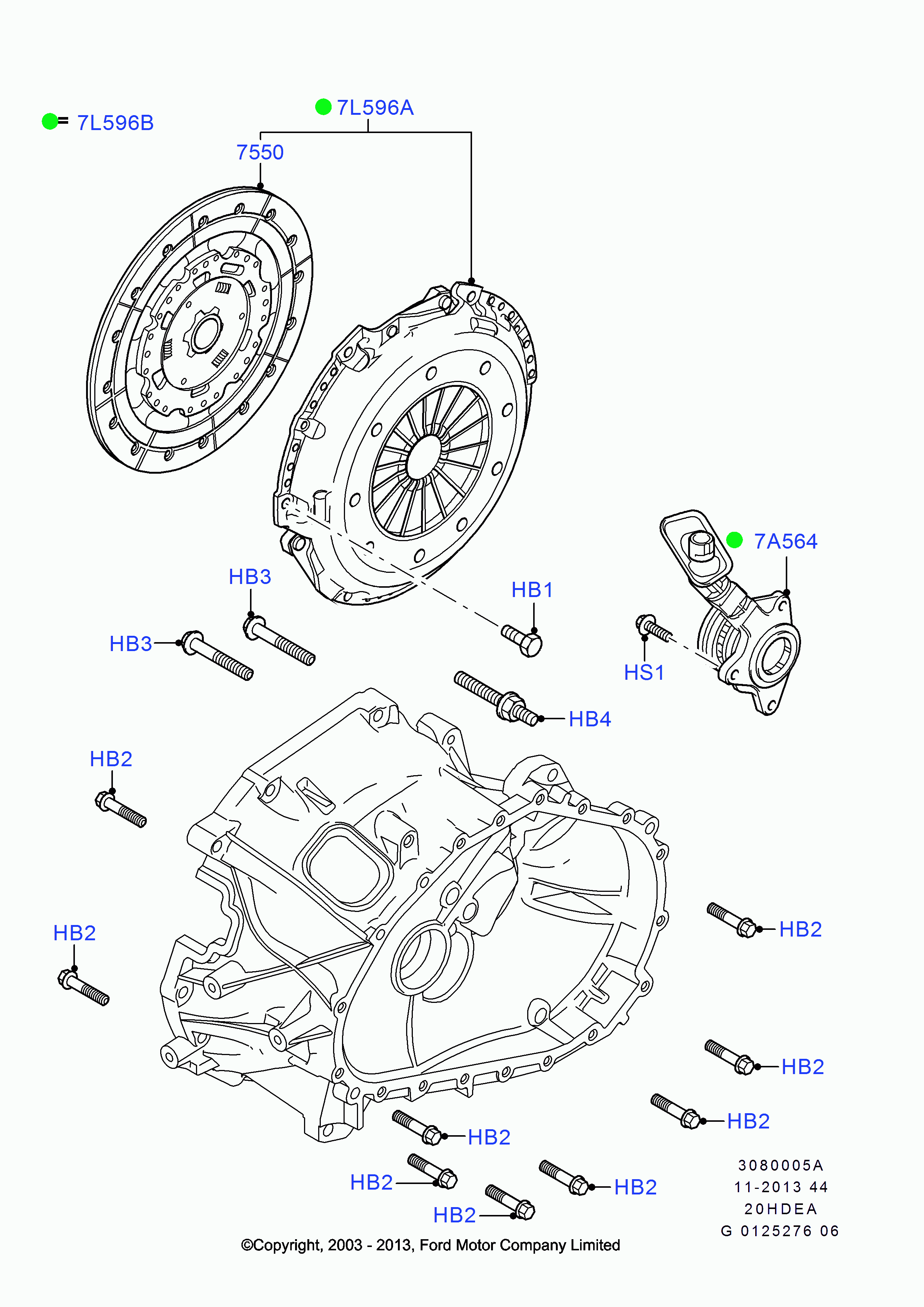 FORD 1672781 - Центральный выключатель, система сцепления unicars.by