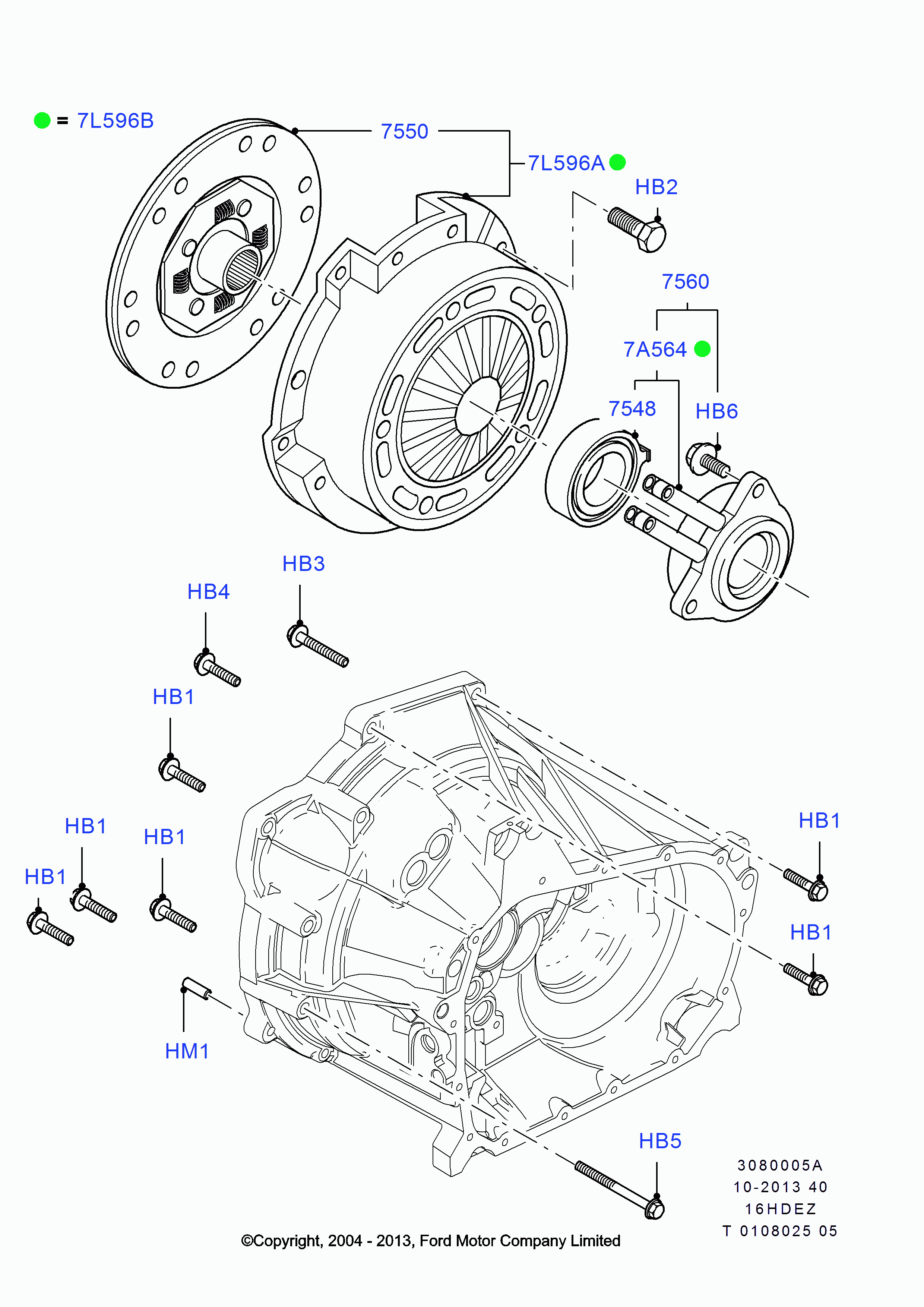 FORD 1732732 - Комплект сцепления unicars.by