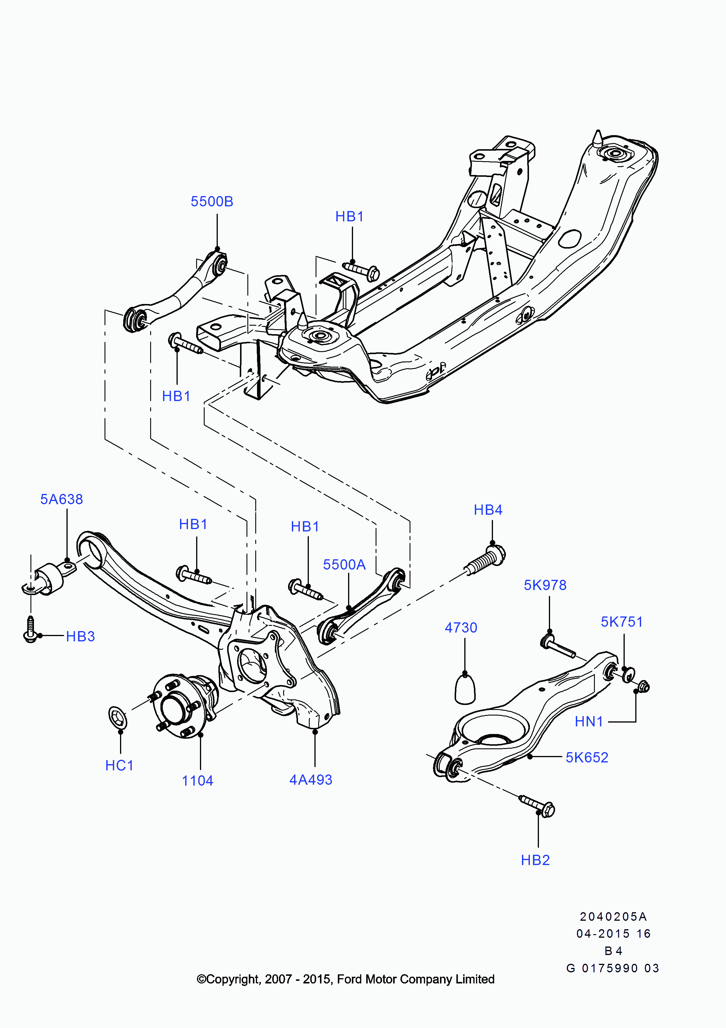 FORD 1 548 460 - Рычаг подвески колеса unicars.by