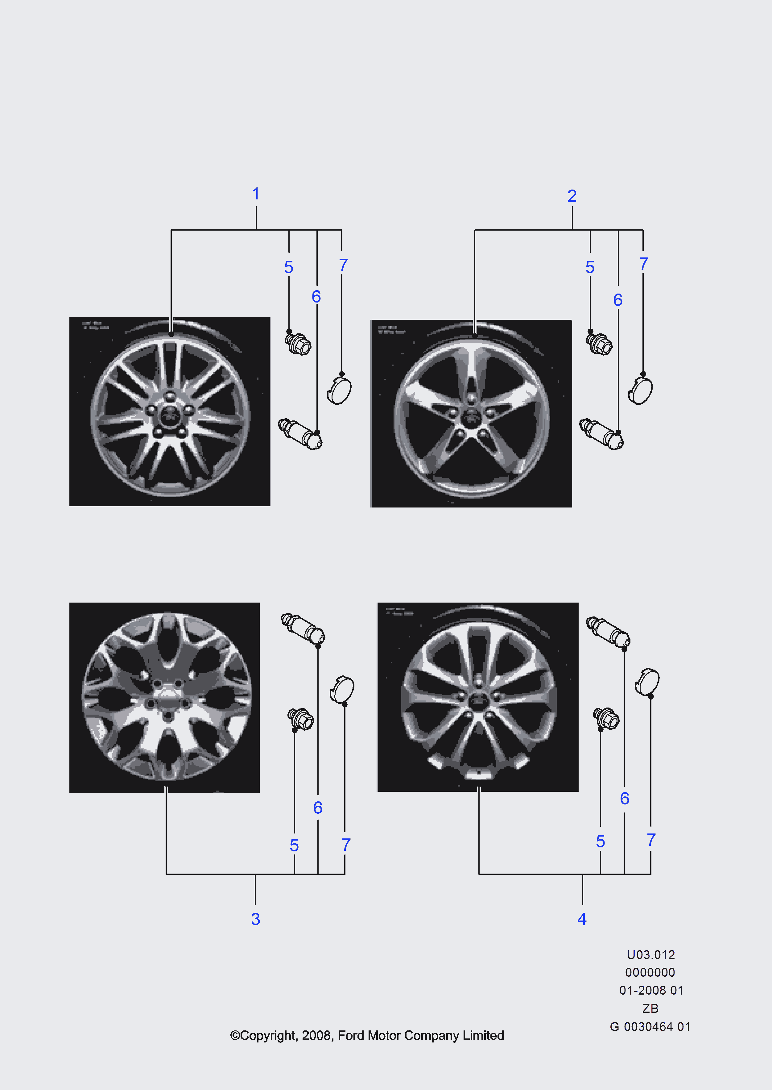 FORD 1 527 078 - Гайка крепления колеса unicars.by