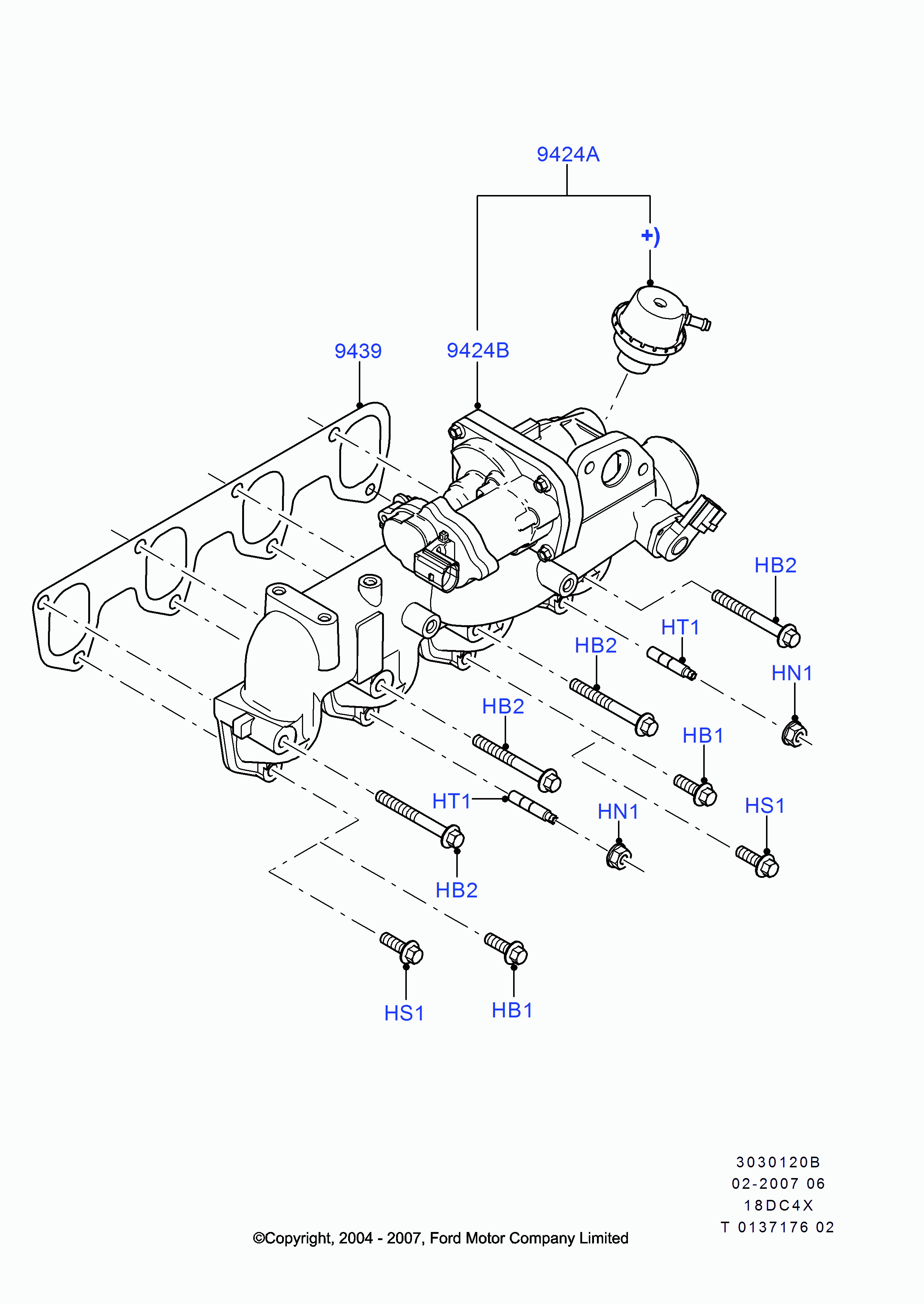 FORD 1563296 - Клапан возврата ОГ unicars.by