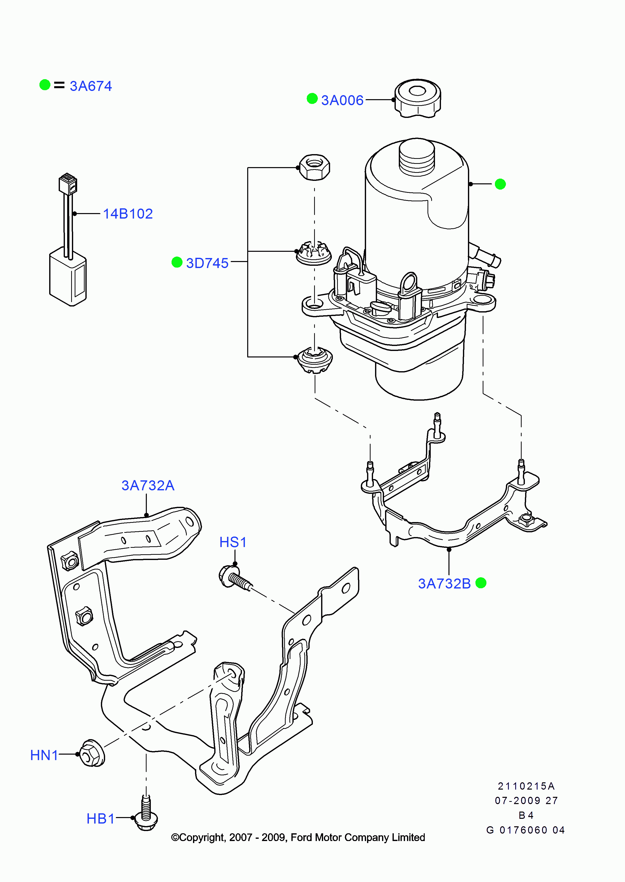 FORD 1 743 471 - Гидравлический насос, рулевое управление, ГУР unicars.by