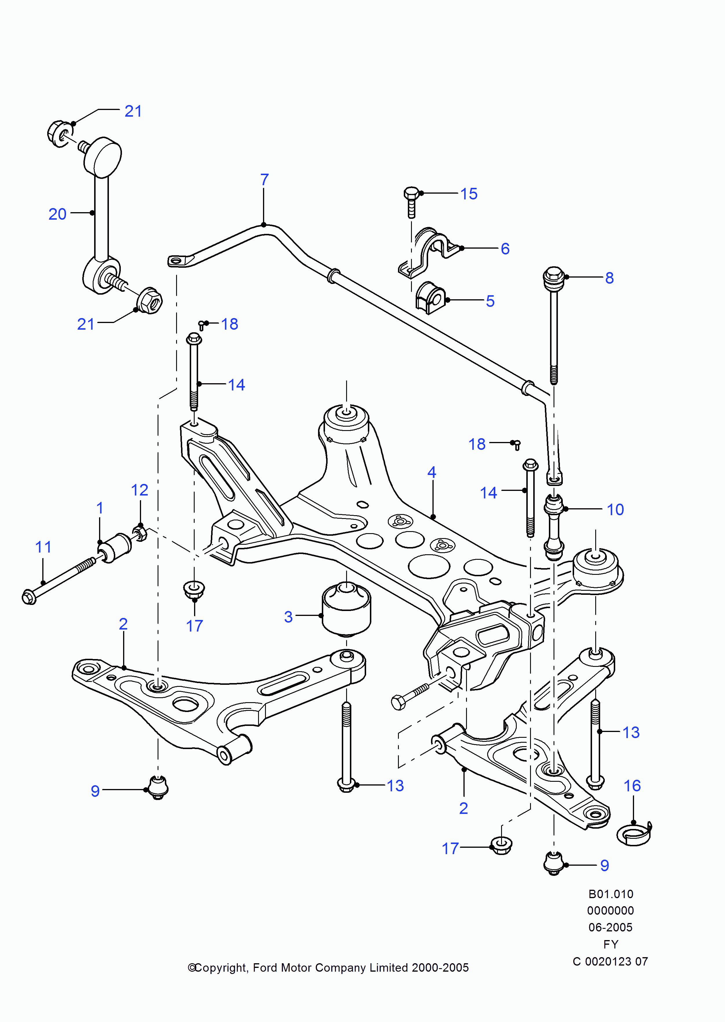 FORD 1553246 - Рычаг подвески колеса unicars.by