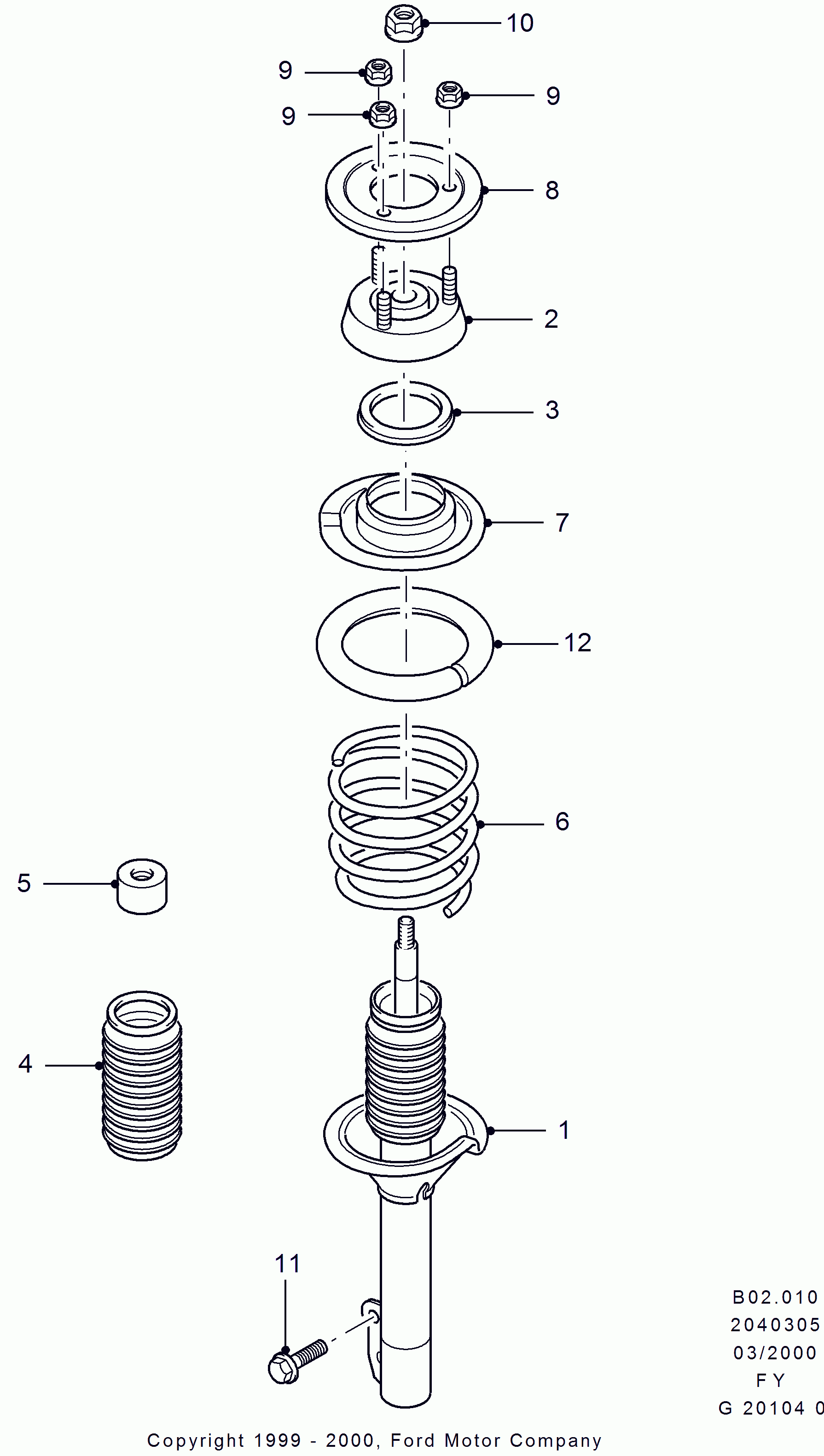 FORD 4463206 - Nut - Hex. unicars.by