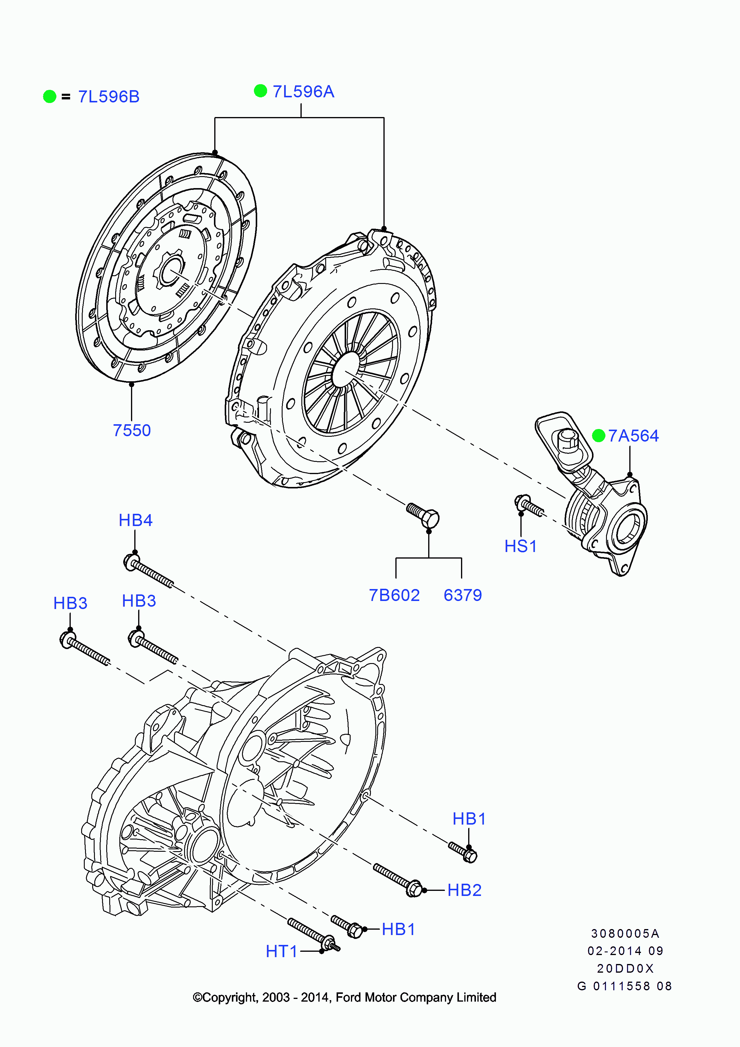 FORD 1786833 - Комплект сцепления unicars.by