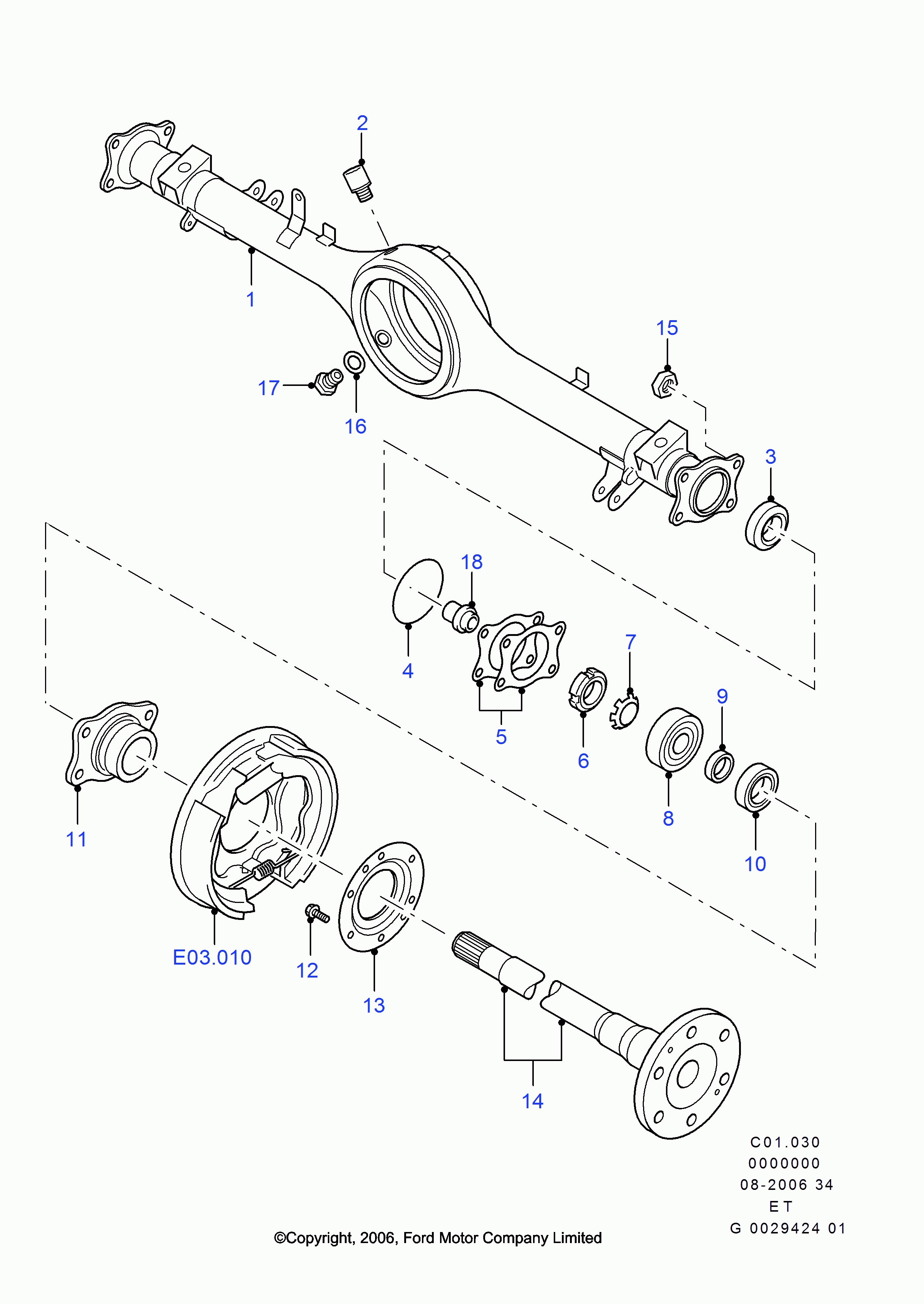 FORD USA 3735783 - Комплект подшипника ступицы колеса unicars.by