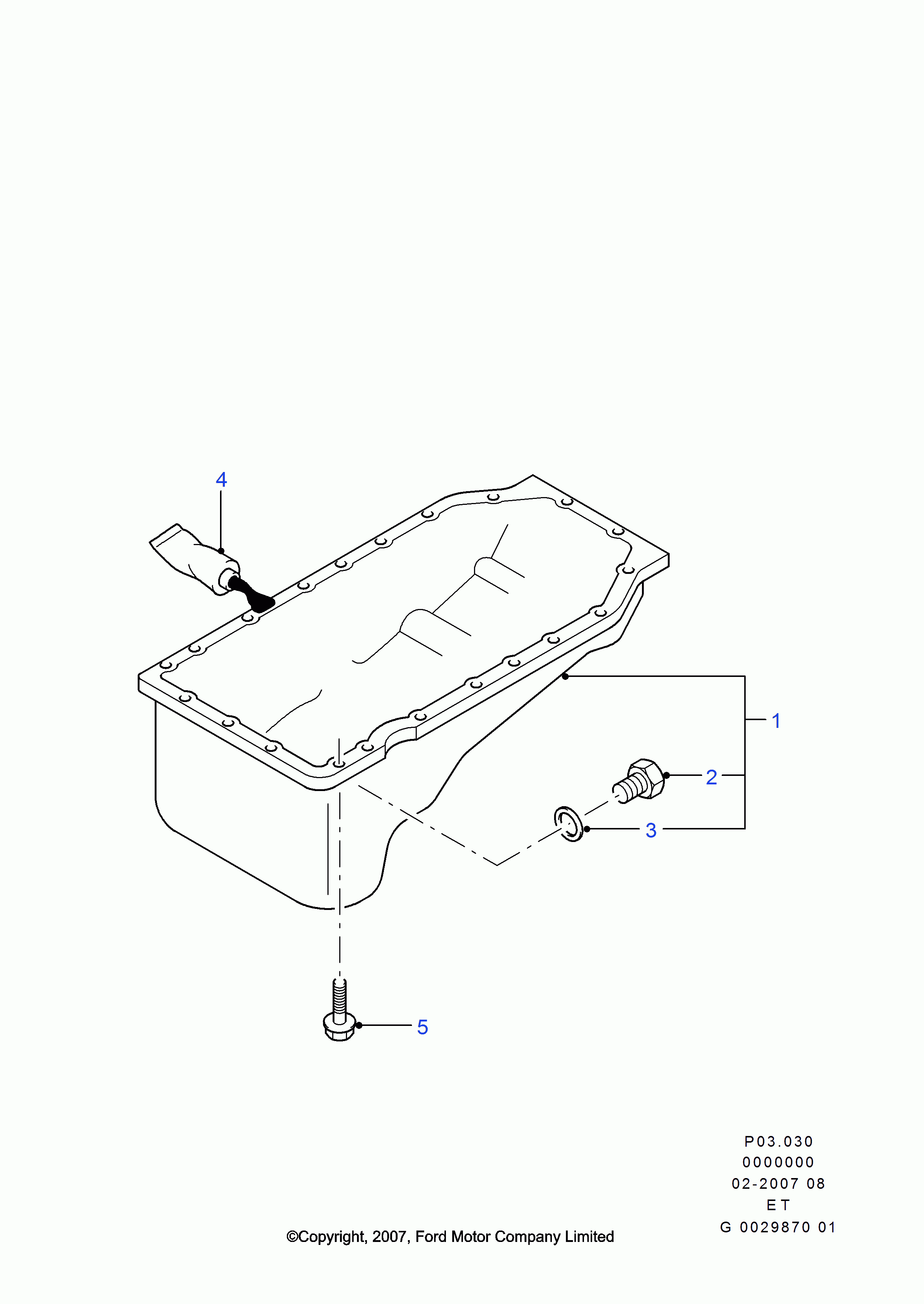 FORD 1509622 - Резьбовая пробка, масляный поддон unicars.by