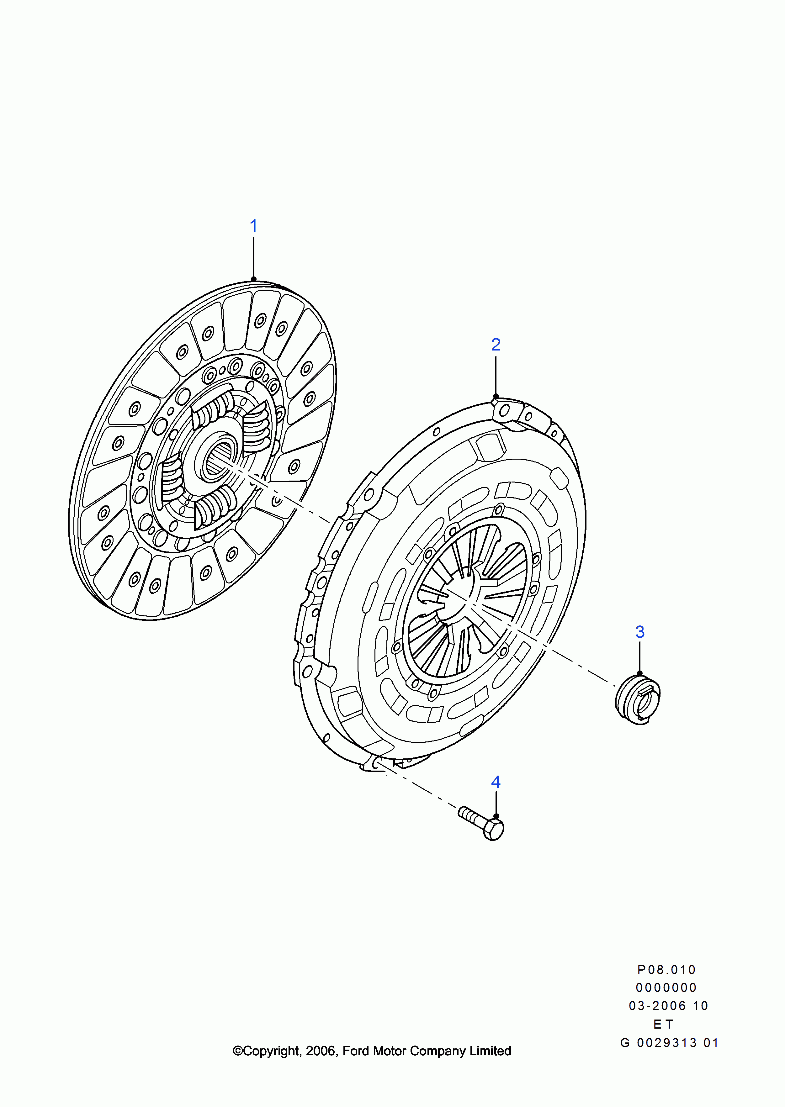 FORD 4637199 - Выжимной подшипник сцепления unicars.by