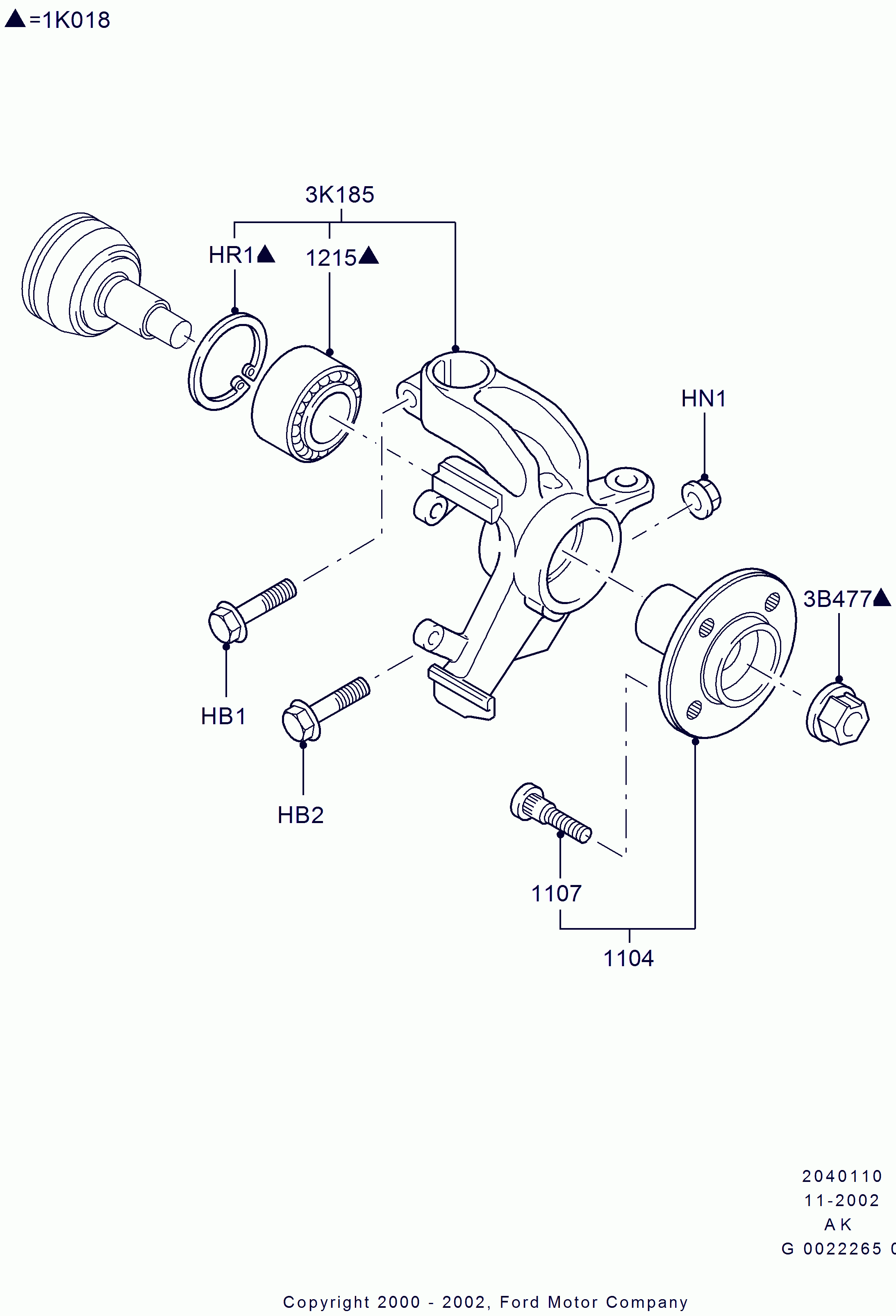 FORD 1112547 - Комплект подшипника ступицы колеса unicars.by