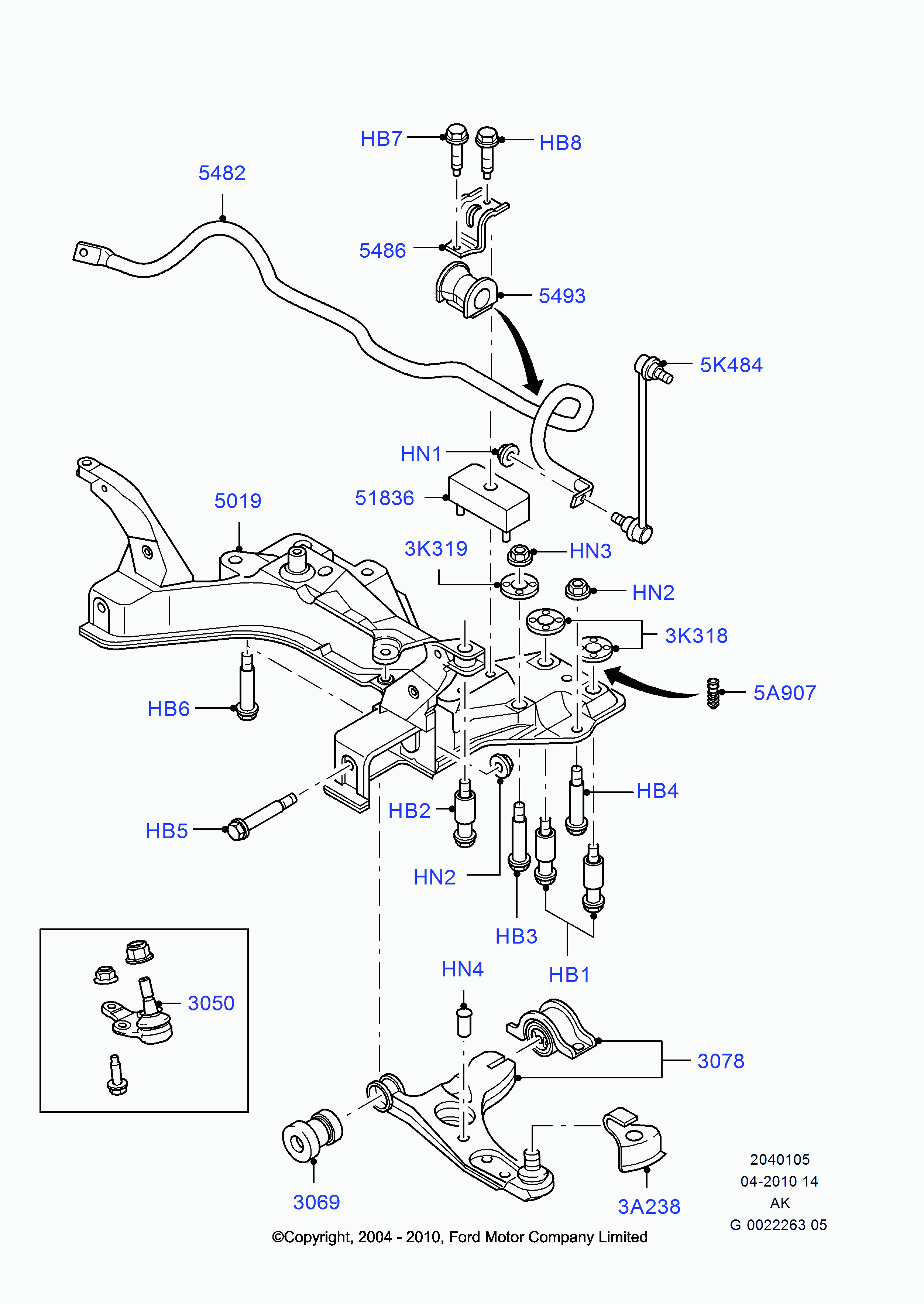 FORD 1471446 - Тяга / стойка, стабилизатор unicars.by