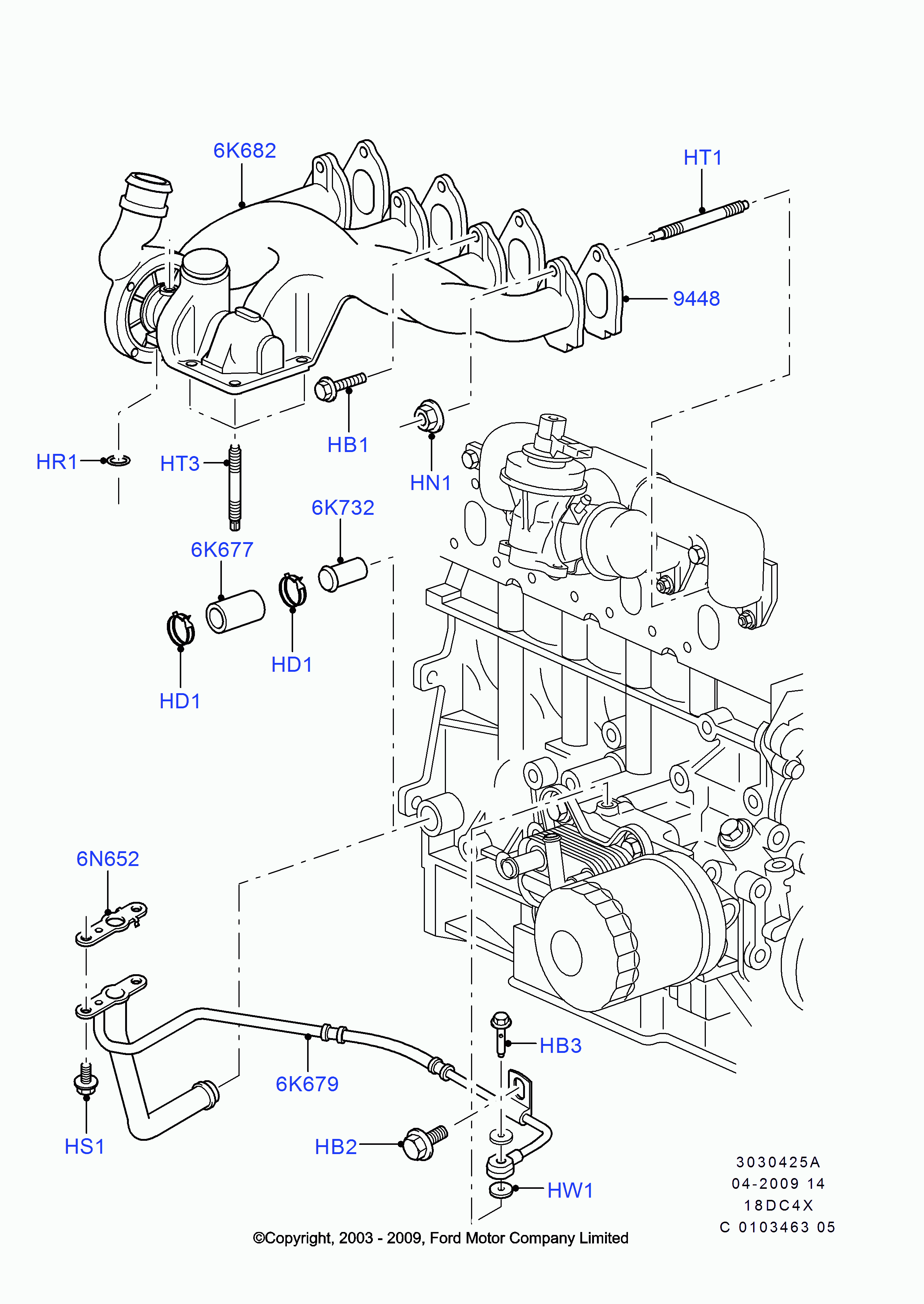 FORD 1736553* - Турбина, компрессор unicars.by