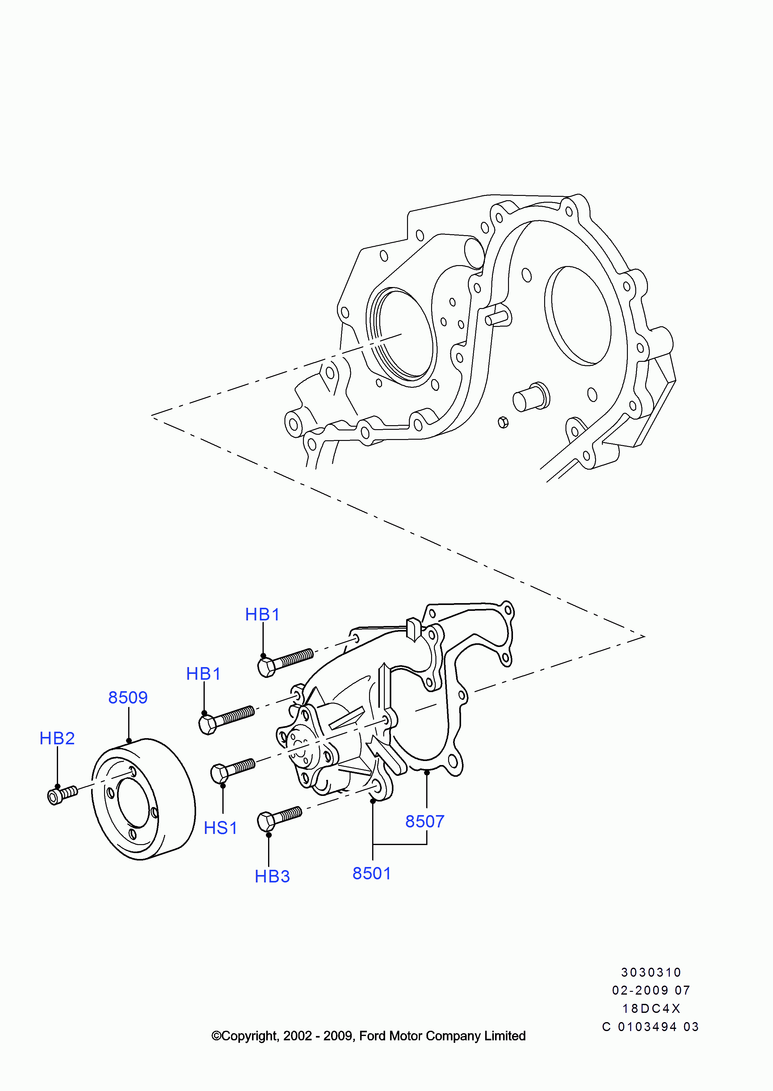 FORD 1 131 878 - Водяной насос unicars.by