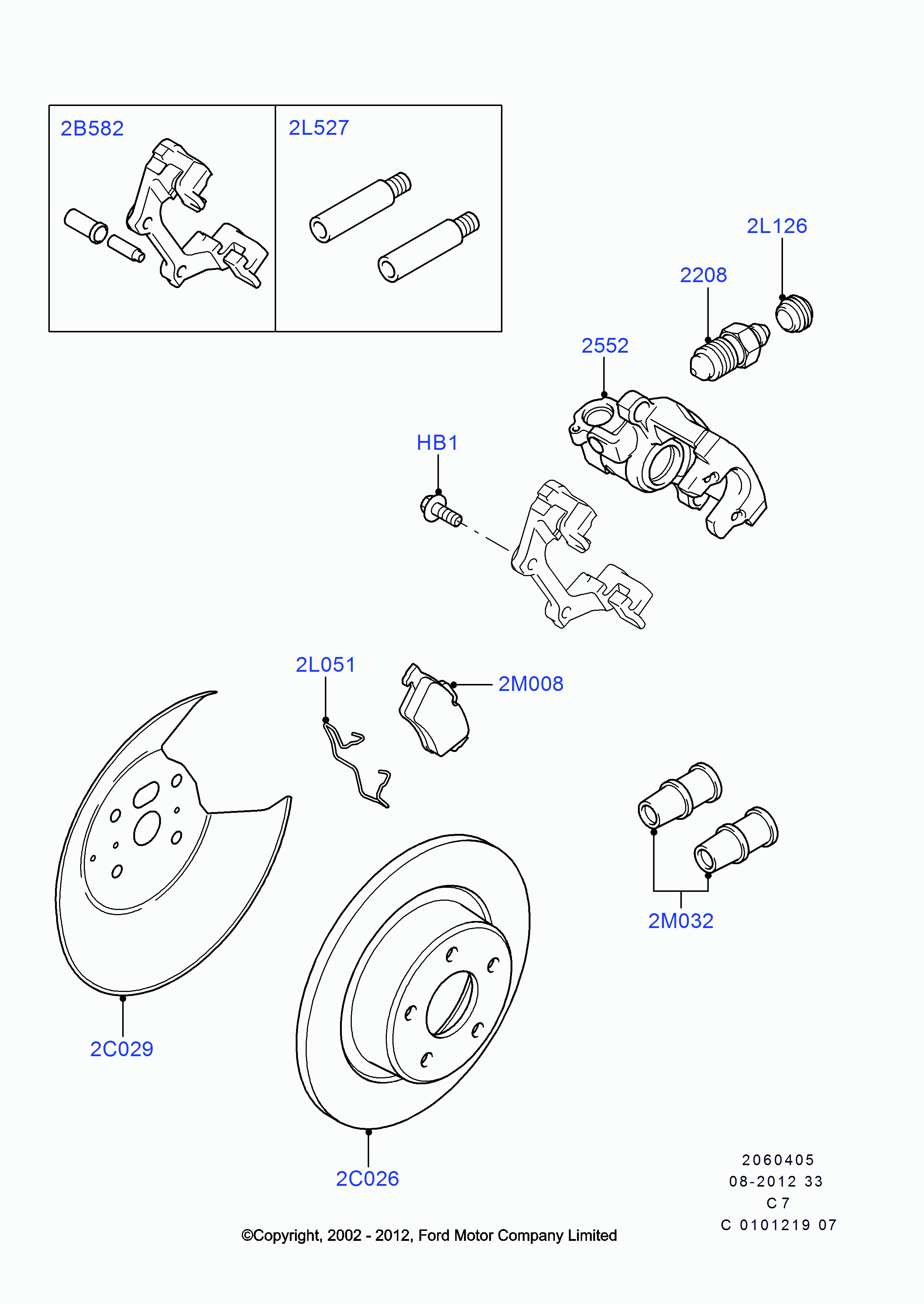 FORD 4 387 371 - Тормозные колодки, дисковые, комплект unicars.by