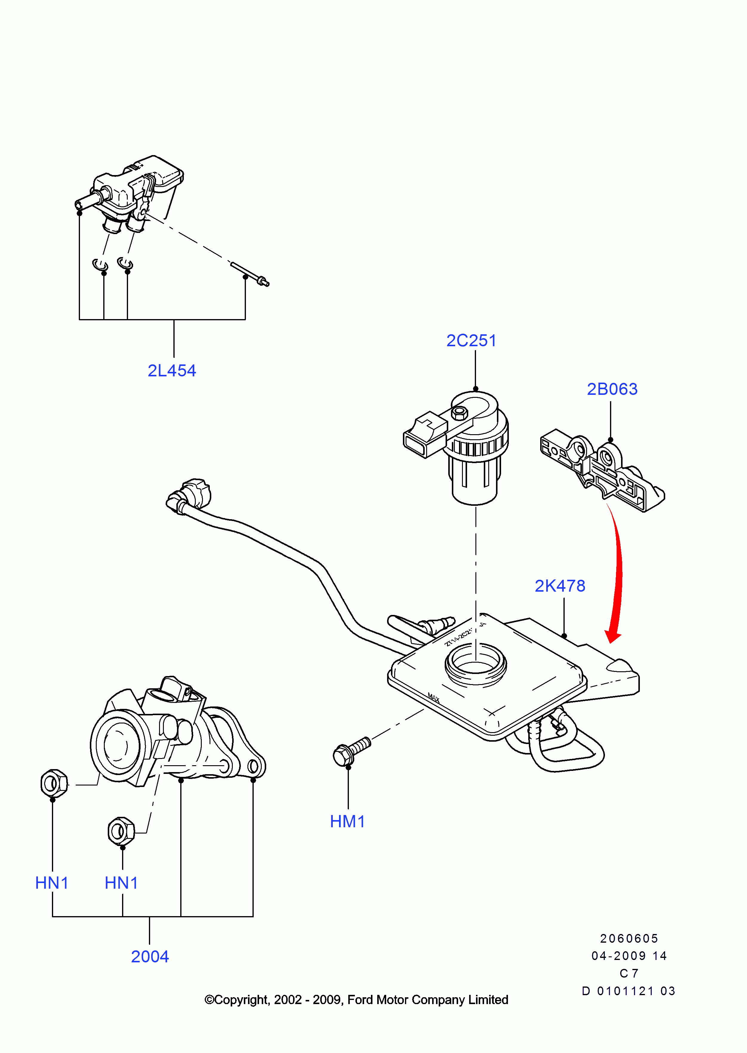 FORD 5040319 - Тормозные колодки, дисковые, комплект unicars.by