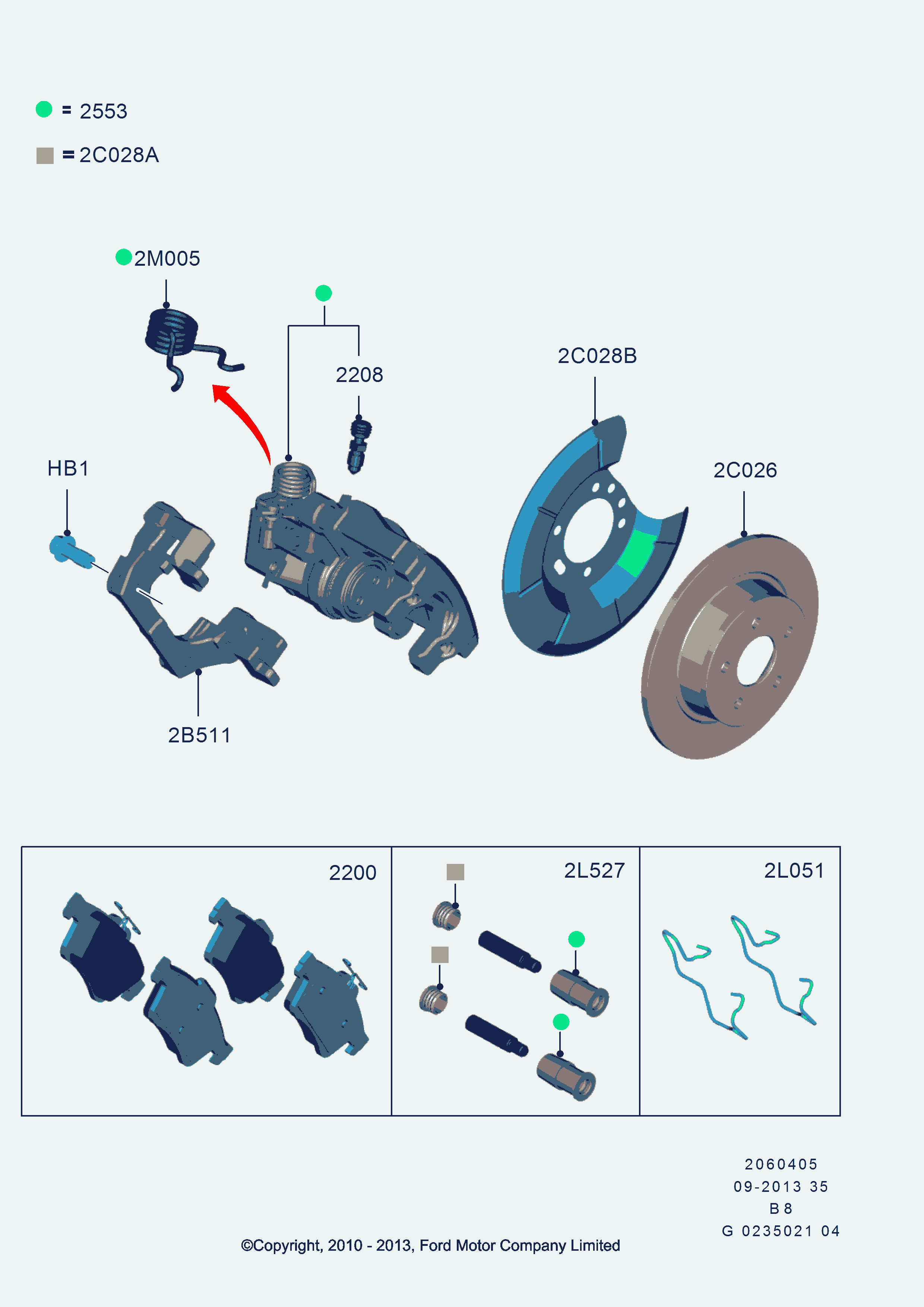 FORD 1 683 374 - Тормозные колодки, дисковые, комплект unicars.by