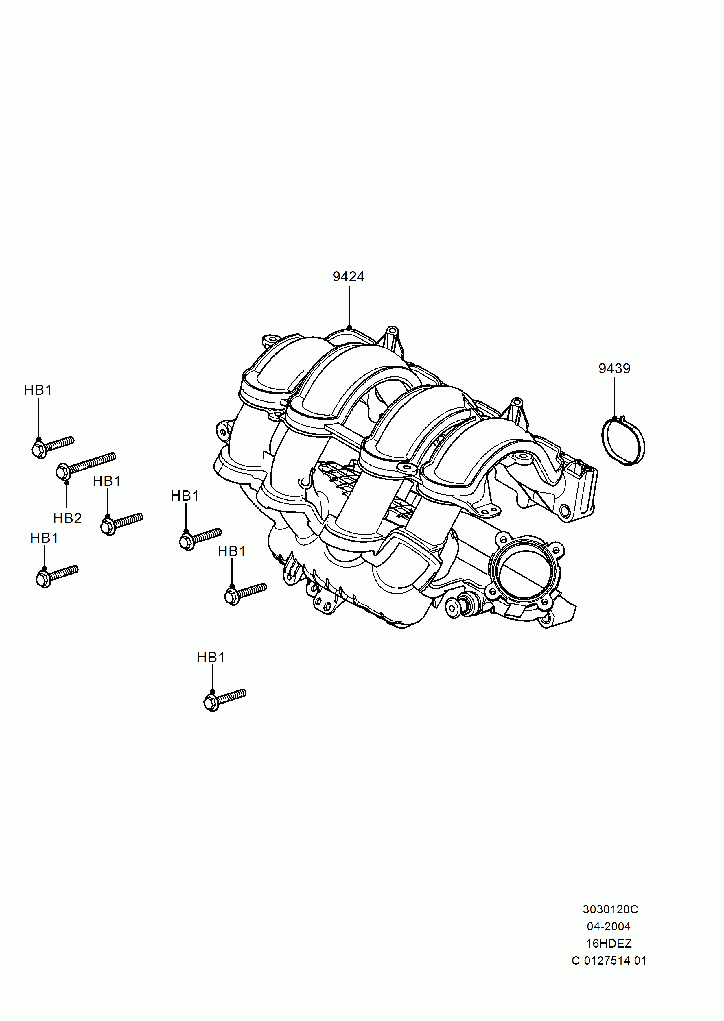 FORD 1 338 179 - Прокладка, впускной коллектор unicars.by