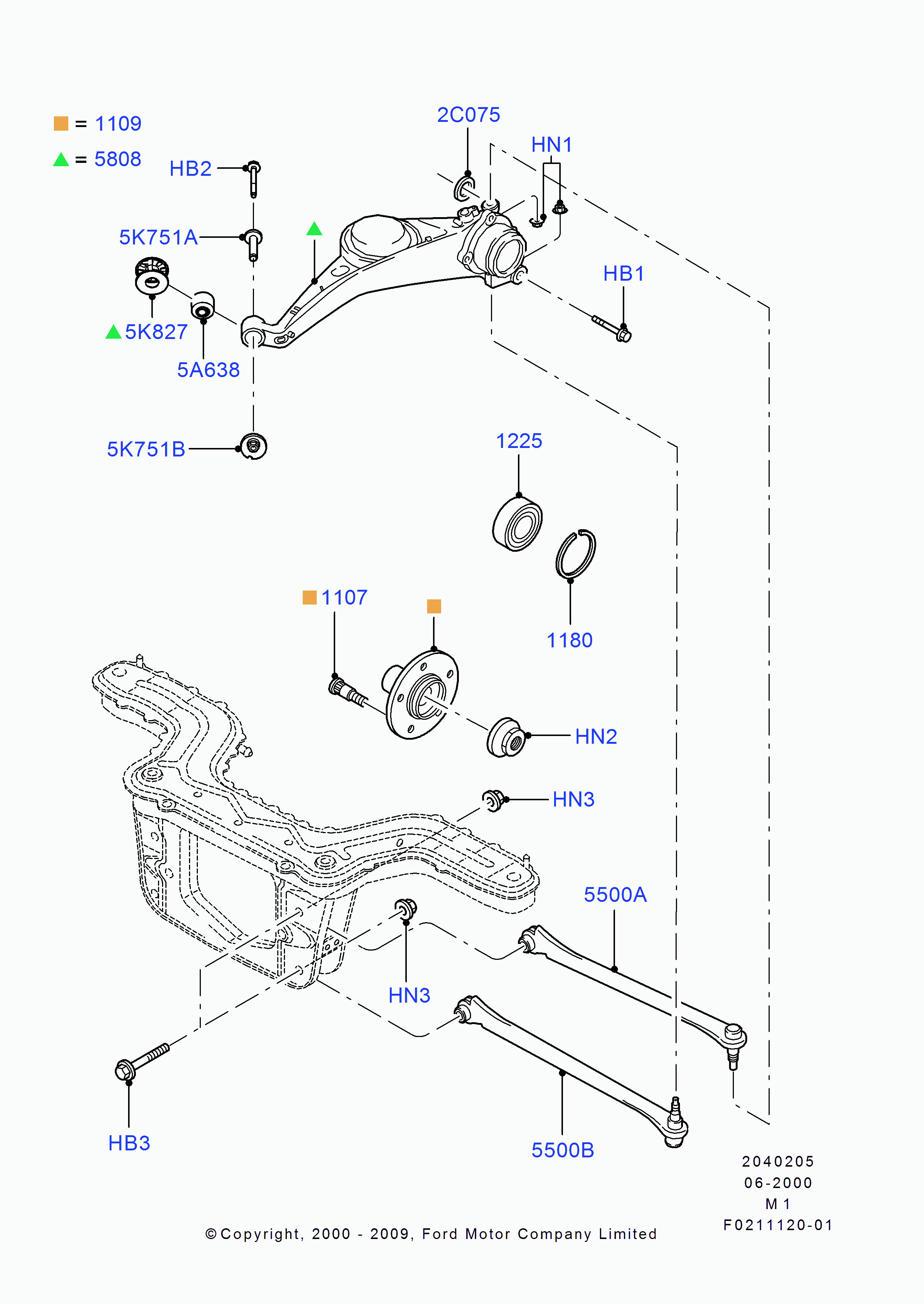 FORD 4086829 - Комплект подшипника ступицы колеса unicars.by