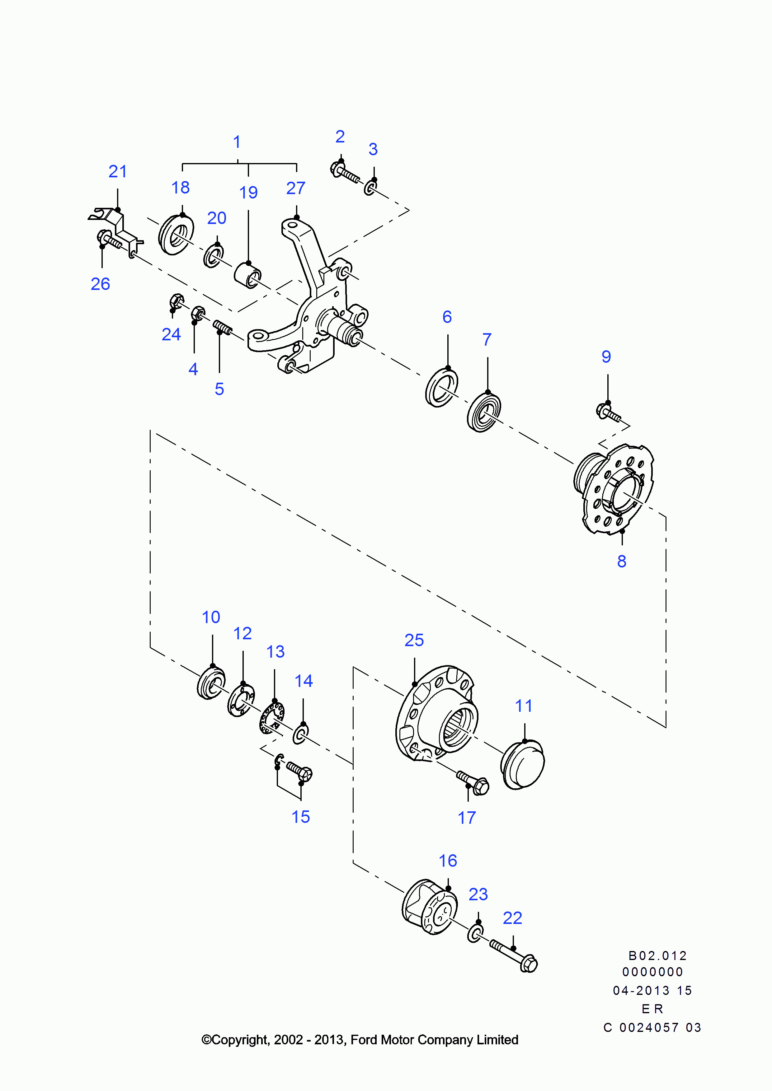 FORD 3666963 - Комплект подшипника ступицы колеса unicars.by