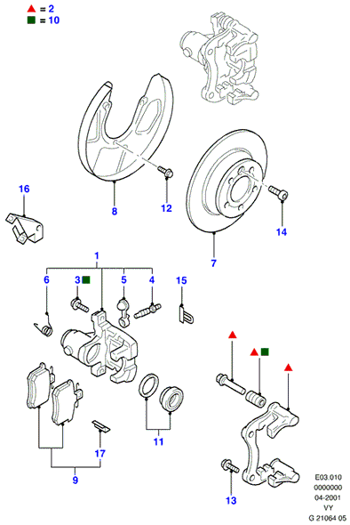 FORD 1345337 - Тормозные колодки, дисковые, комплект unicars.by