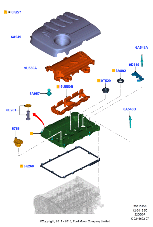 FORD 1 848 542 - Прокладка, крышка головки цилиндра unicars.by