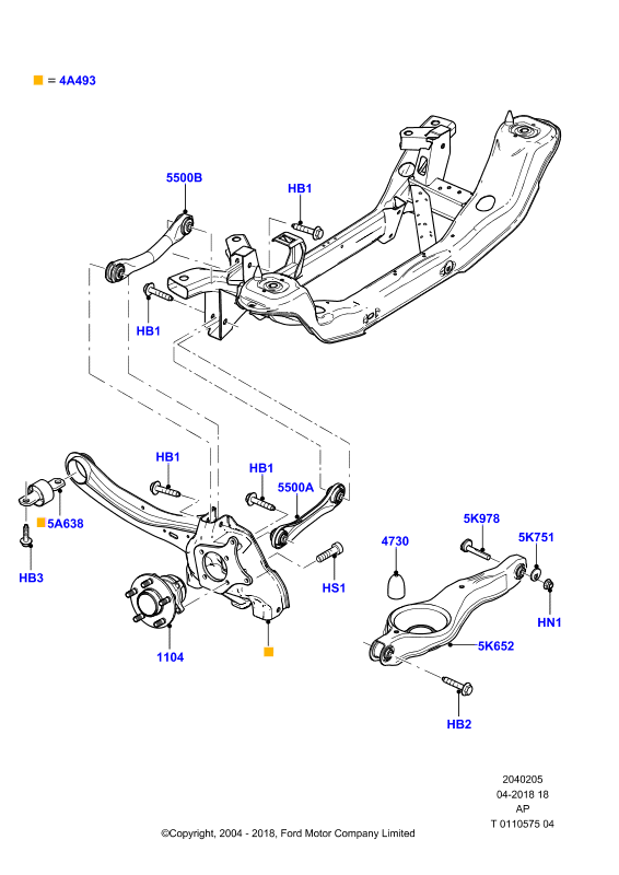 FORD 1448127 - Рычаг подвески колеса unicars.by