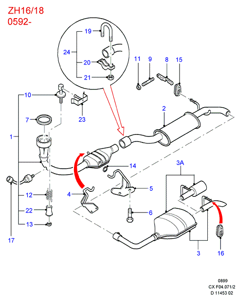 FORD 1147101 - Прокладка, труба выхлопного газа unicars.by