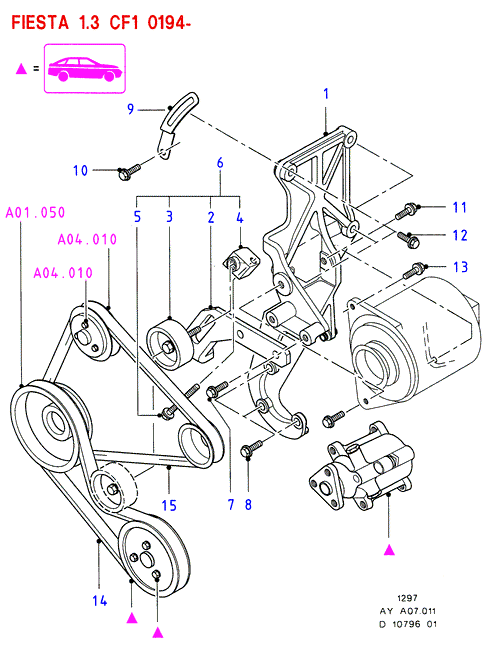 FORD 7040340 - Поликлиновой ремень unicars.by