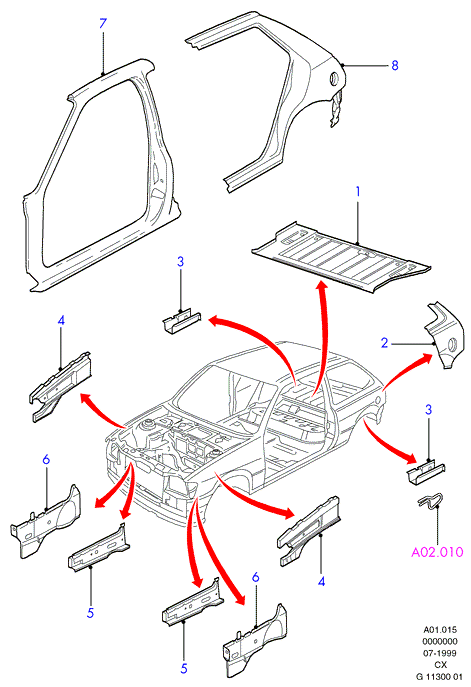 AKRON 1050867 - Repair Panel, Panel - Body Side - Front, RH unicars.by