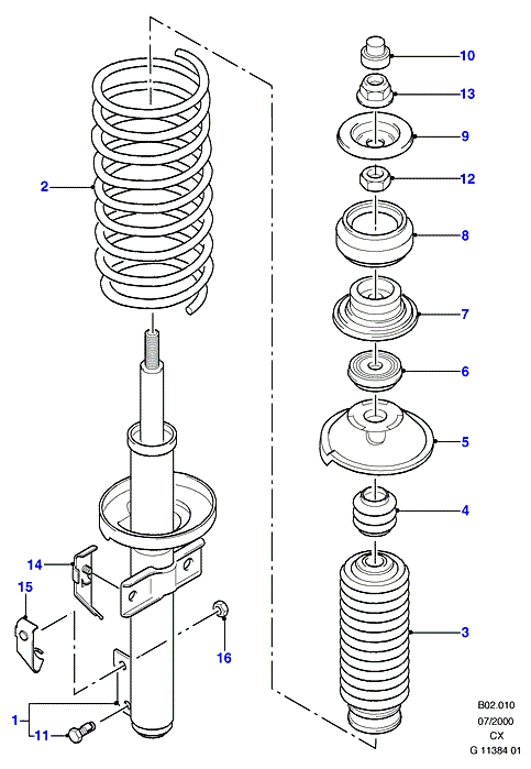 FORD 6150277 - Опора стойки амортизатора, подушка unicars.by