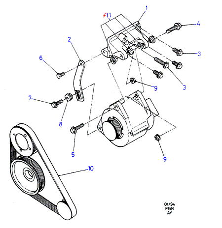 FORD 1011697 - Поликлиновой ремень unicars.by