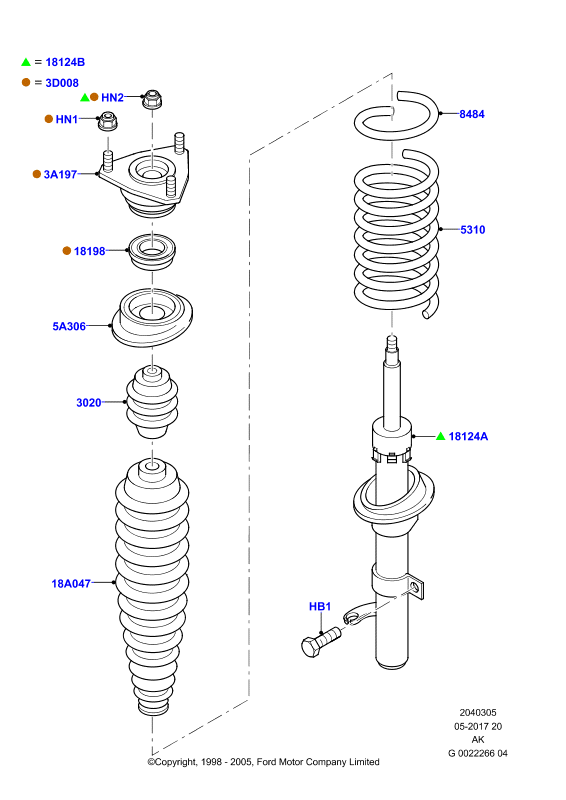 FORD 1069013 - Пружина ходовой части unicars.by