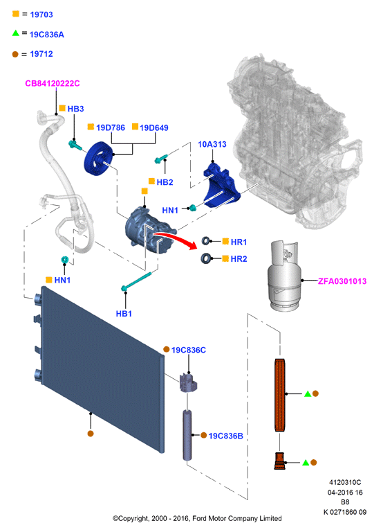 FORD 1799468 - Компрессор кондиционера unicars.by