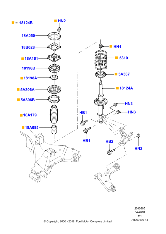 FORD 5038895 - Амортизатор unicars.by