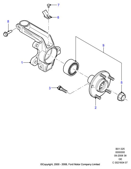 FORD 1763058 - Knuckle - Front Wheel, RH unicars.by