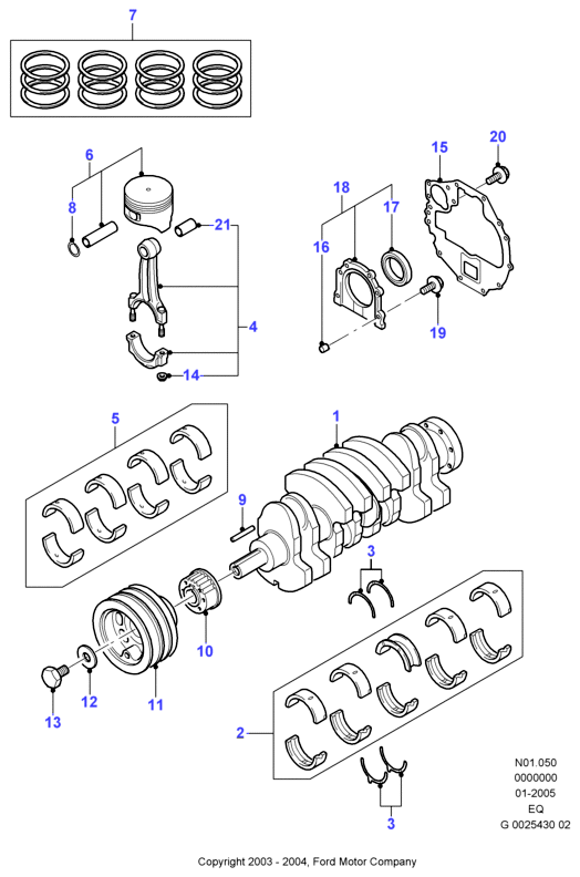 FORD 3 900 720 - Уплотняющее кольцо, коленчатый вал unicars.by