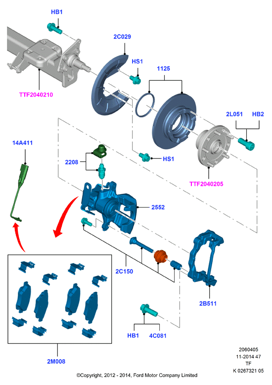 FORD 2013002 - Тормозной диск unicars.by