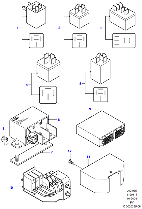 FORD 4 147 429 - Прерыватель указателей поворота unicars.by