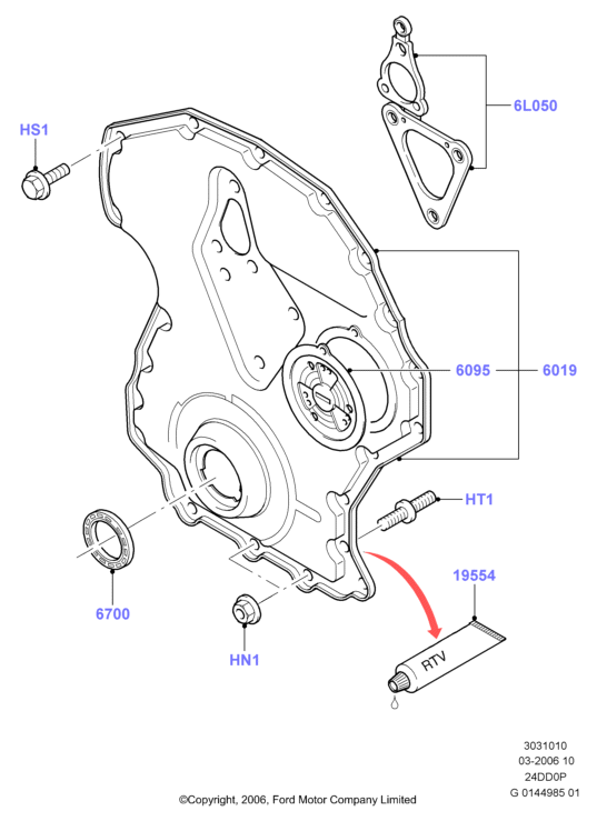 FORD 1110470 - Gasket unicars.by