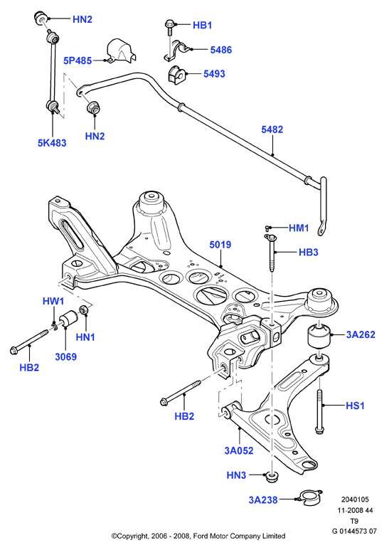 FORD 4519467 - Тяга / стойка, стабилизатор unicars.by