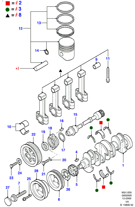 FORD 1669886 - Комплект зубчатого ремня ГРМ unicars.by