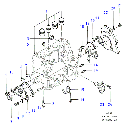 FORD 1078729 - Уплотняющее кольцо, коленчатый вал unicars.by