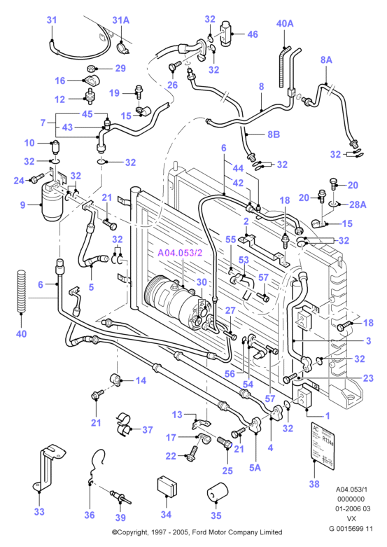 FORD 1 067 111 - Компрессор кондиционера unicars.by