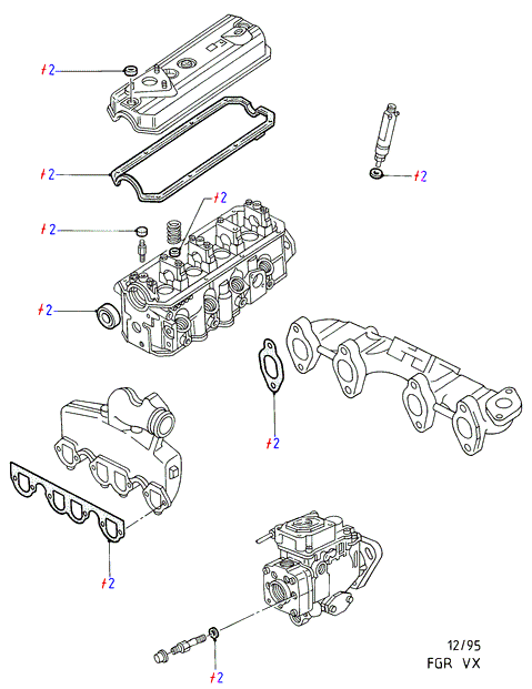 FORD 1 004 926 - Комплект прокладок, блок-картер двигателя unicars.by