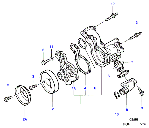 AUDI 1031879 - Водяной насос unicars.by