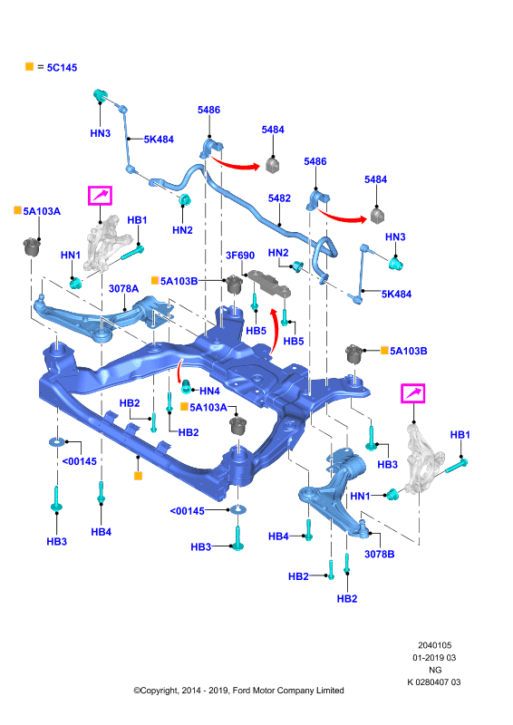 FORD 5182780 - Тяга / стойка, стабилизатор unicars.by